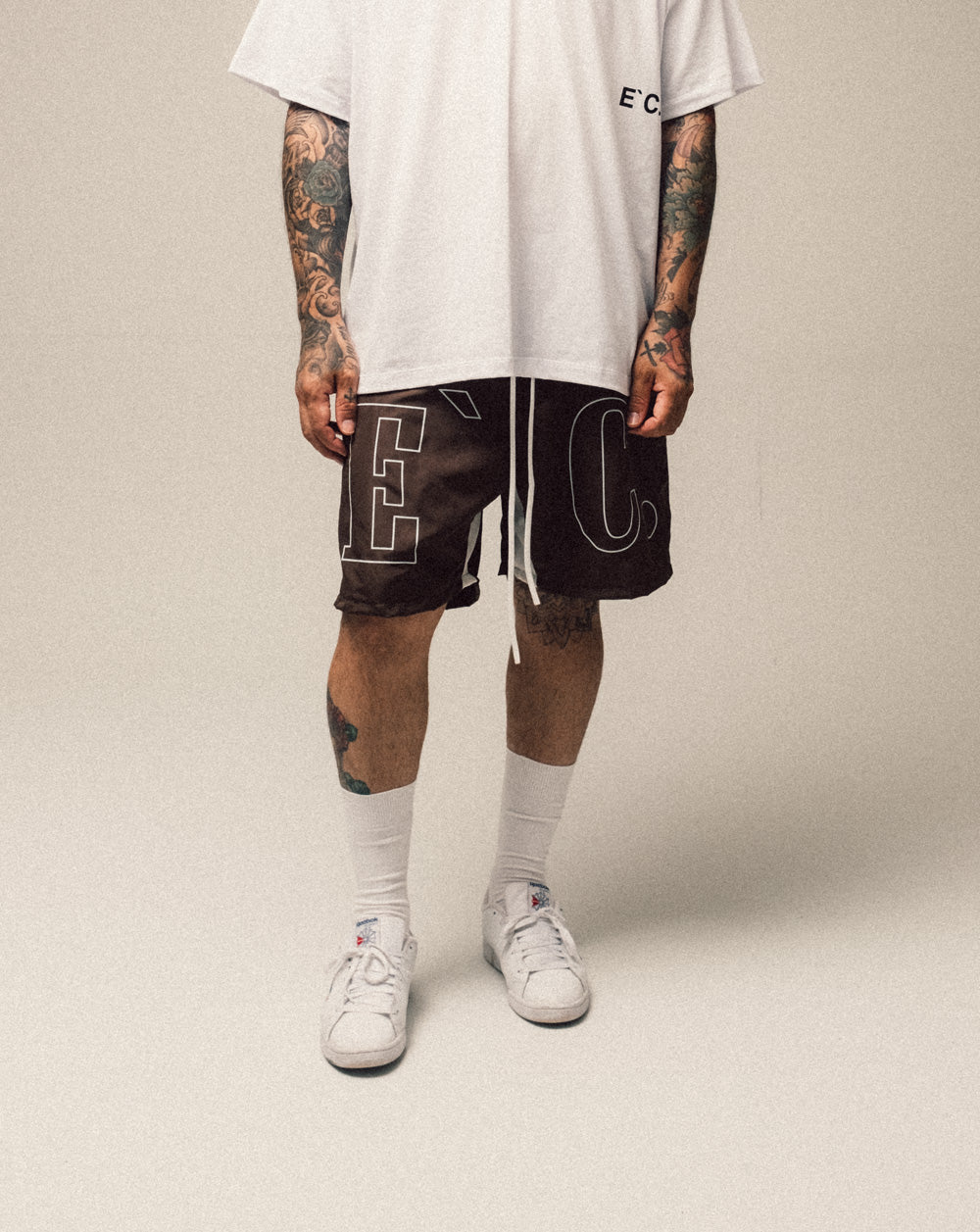 Logo Shorts E`C. - Brown