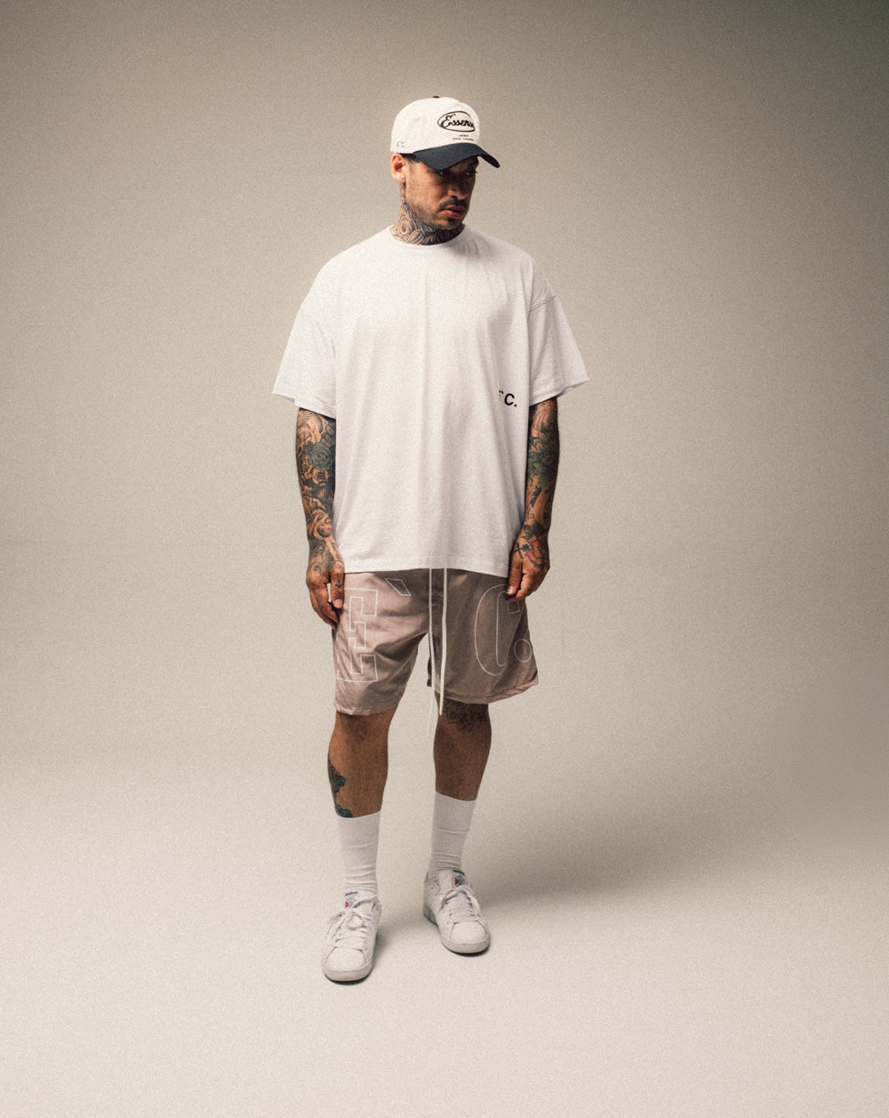 Logo Shorts E`C. - Camel