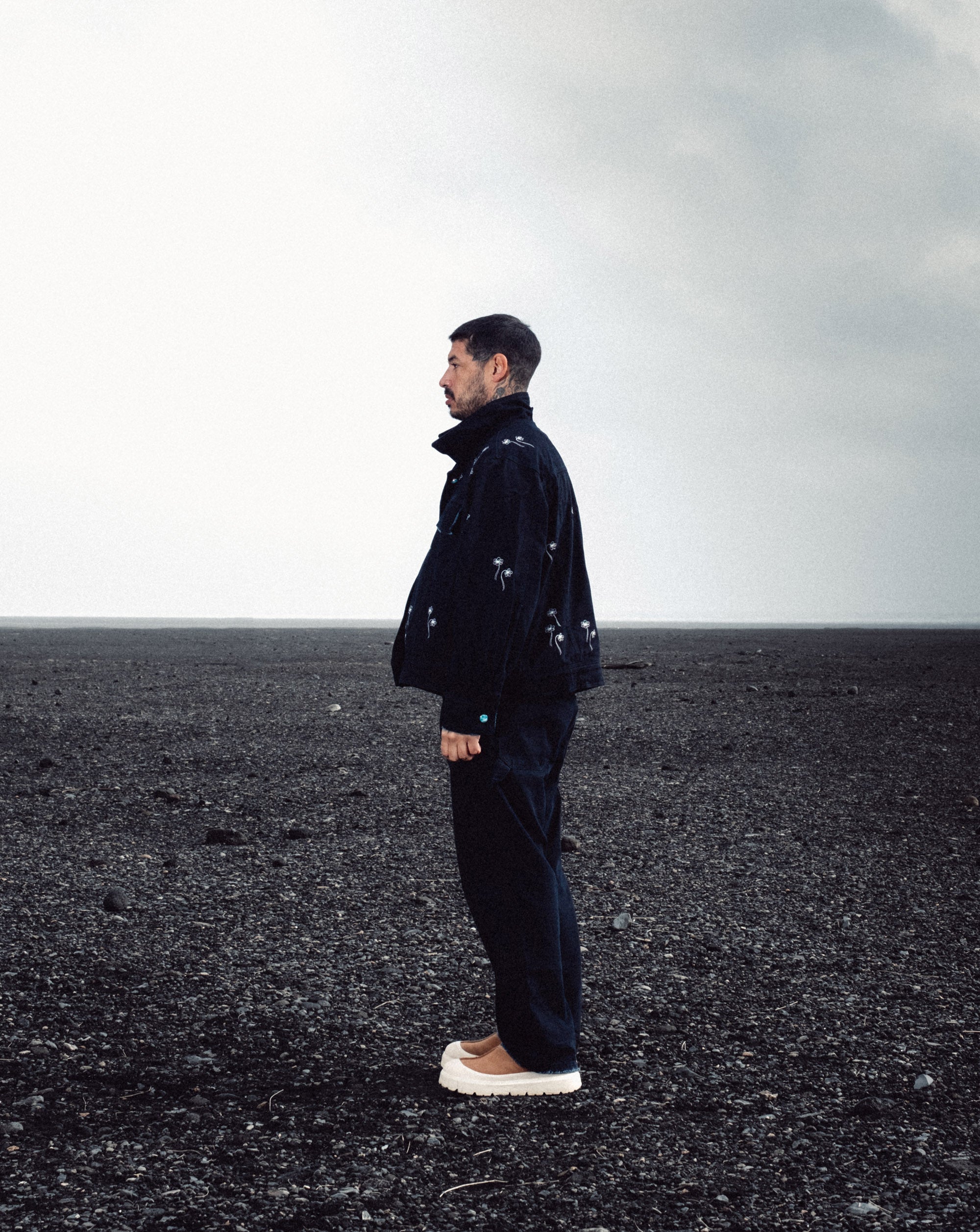 Flowers Jacket E`C. Black