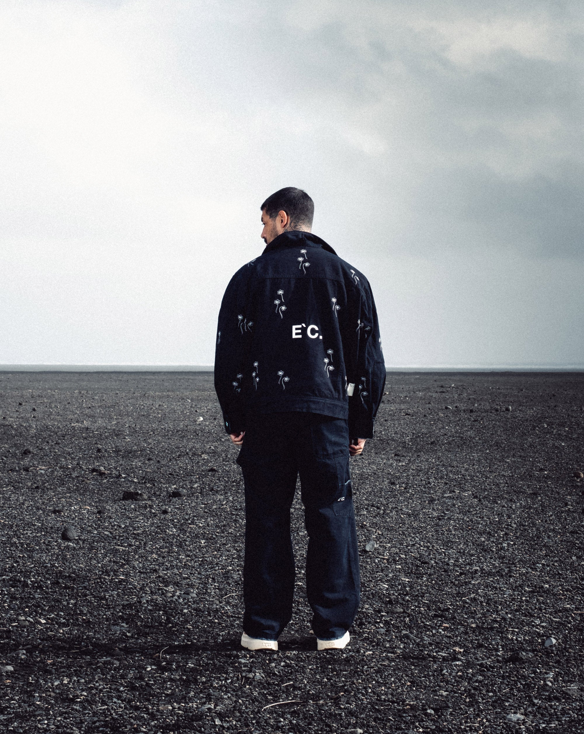 Flowers Jacket E`C. Black