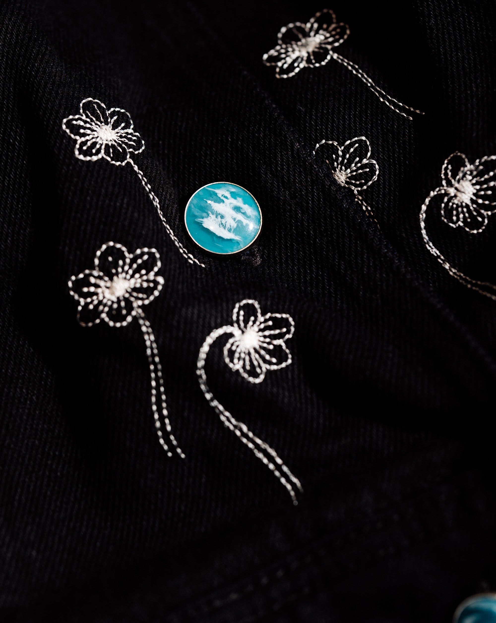 Flowers Jacket E`C. Black