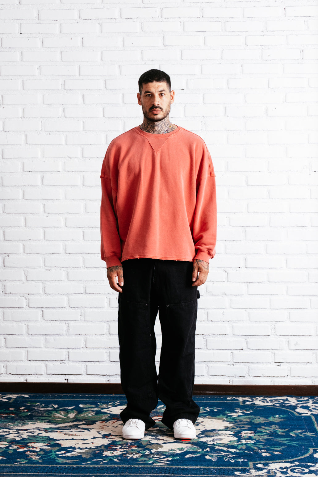 Crewneck Rode`o E`C. Red