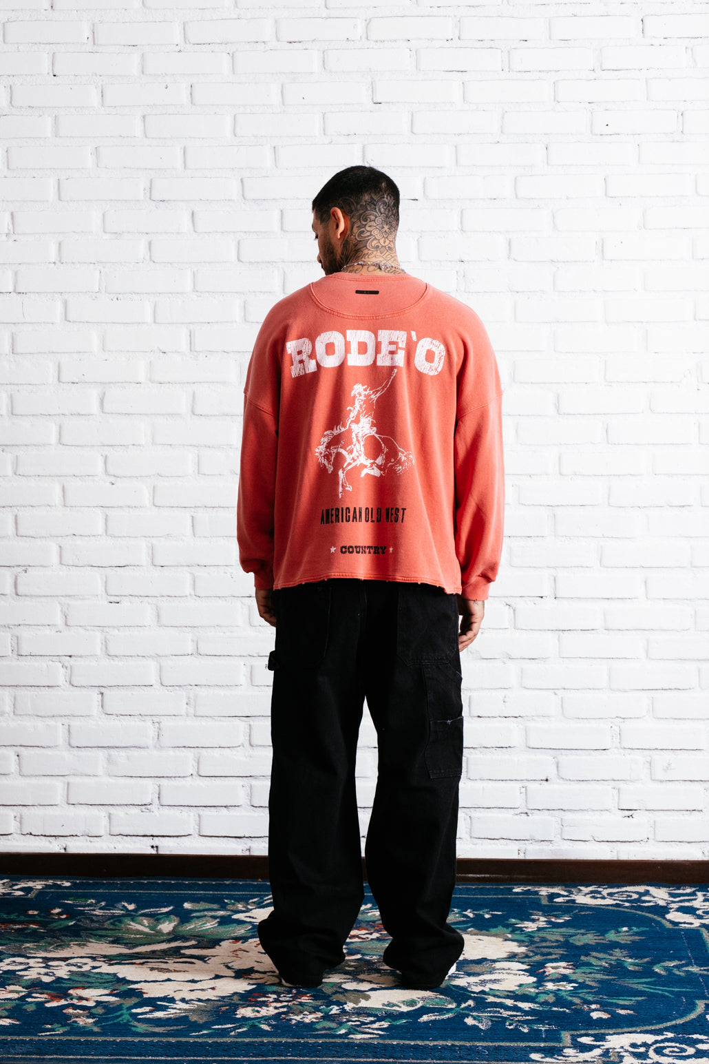 Crewneck Rode`o E`C. Red