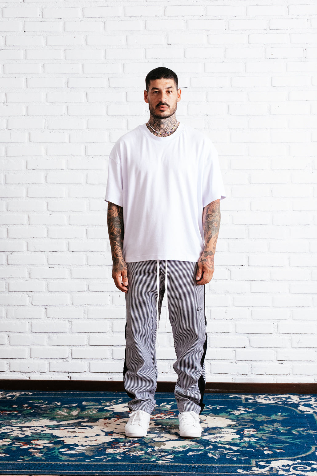 Twill Pants Striped BW