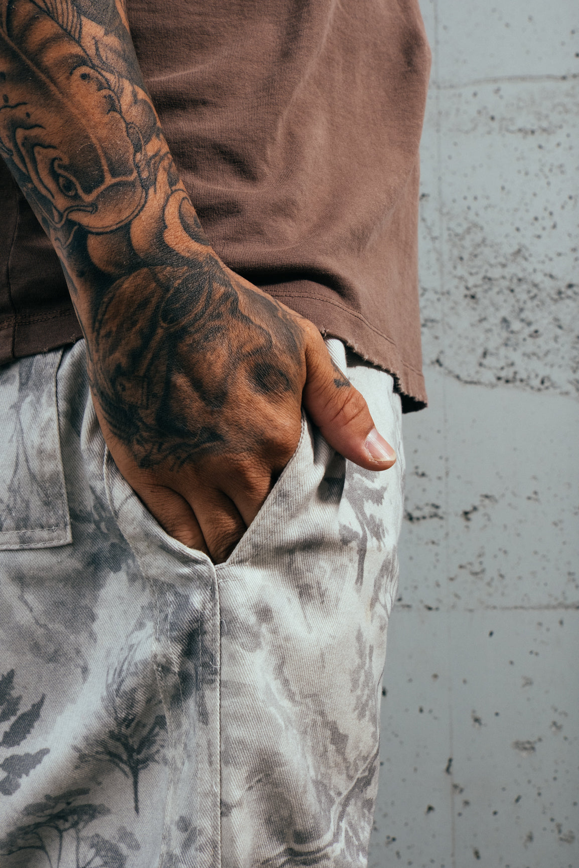 Calça Sarja Camo E`C.