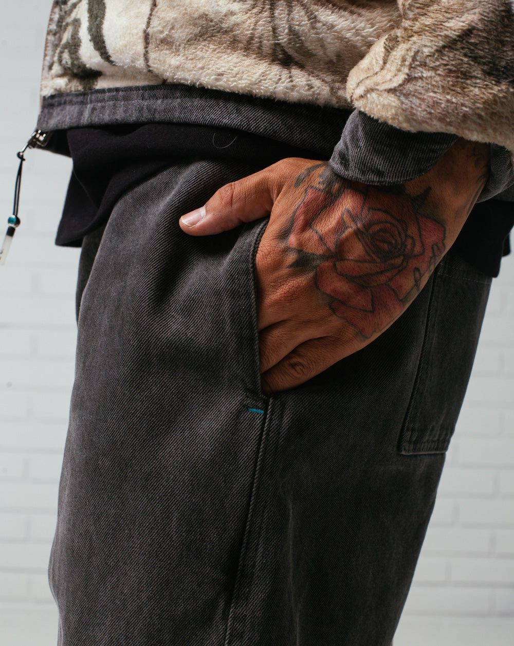 Twill Pants Gray