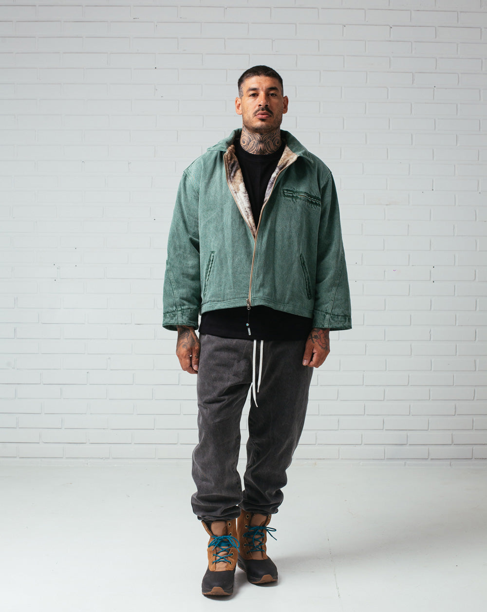 Double Face Jacket Green / Camo