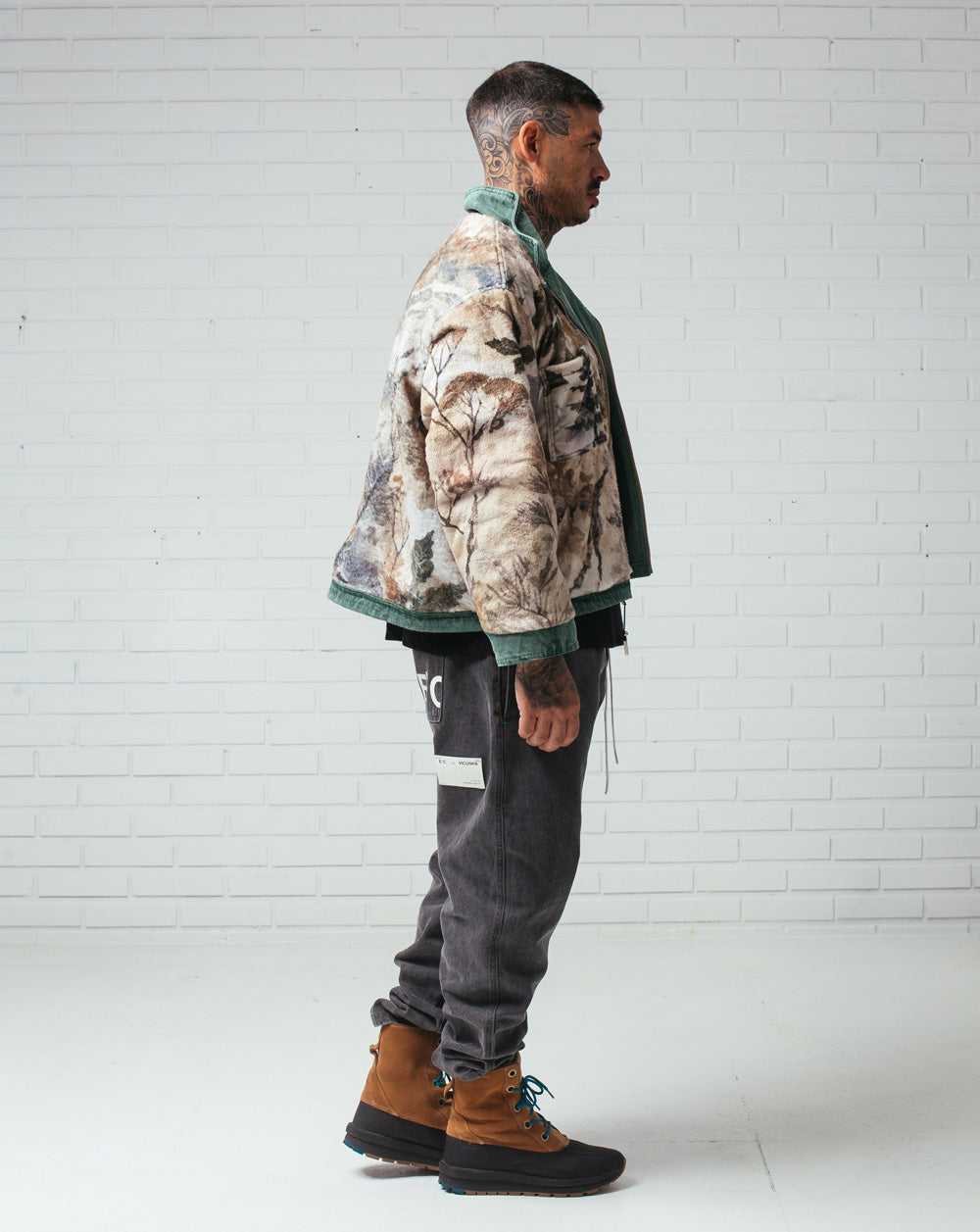 Double Face Jacket Green / Camo