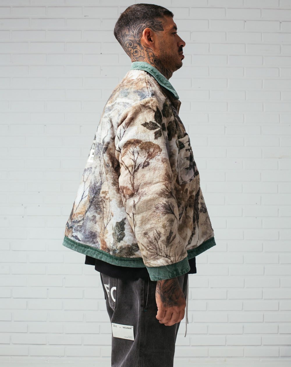 Double Face Jacket Green / Camo