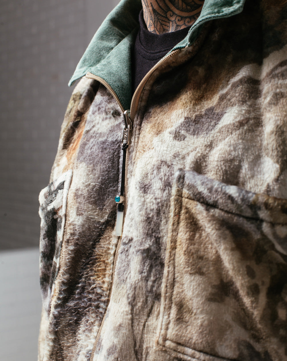 Double Face Jacket Green / Camo