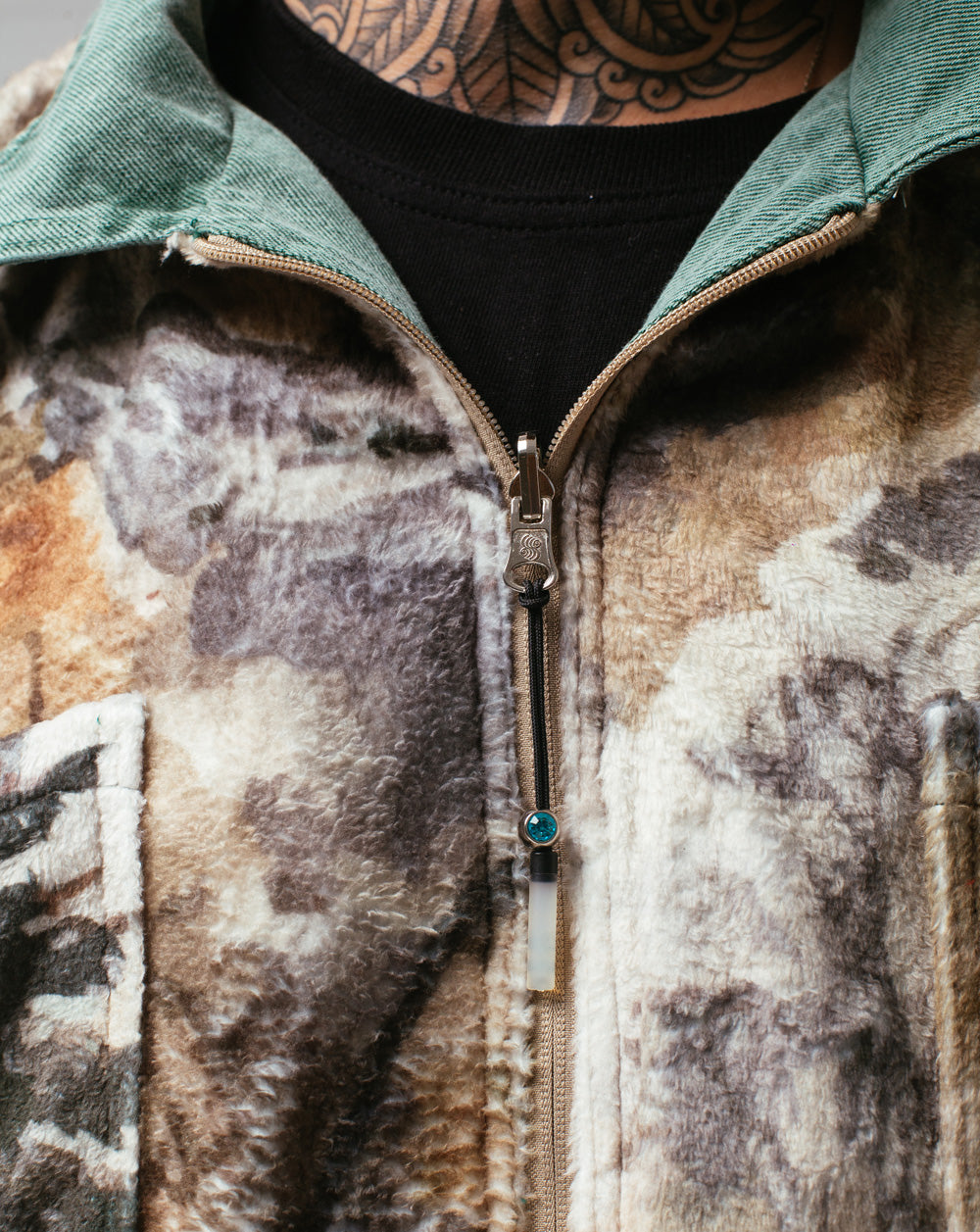 Double Face Jacket Green / Camo