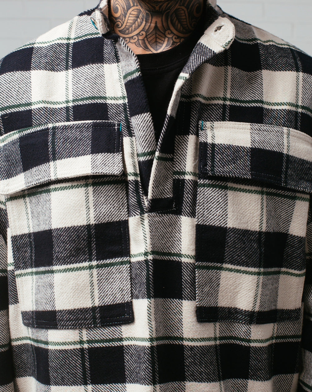 Half Button Shirt Chess