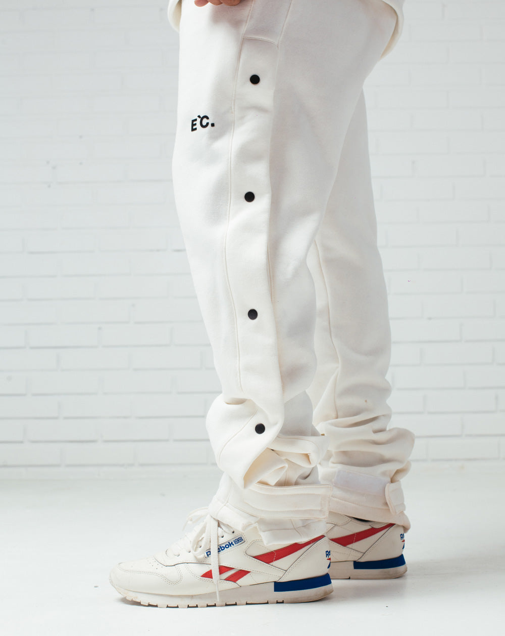 Button Sweatpants Off White