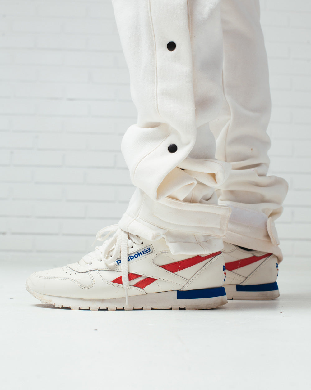 Button Sweatpants Off White