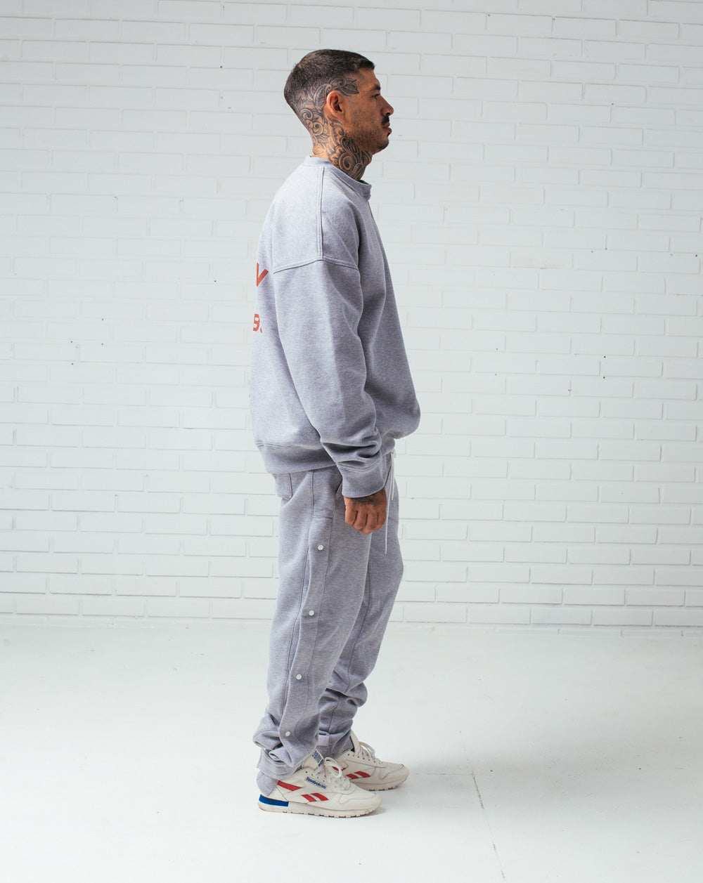 Button Sweatpants Gray