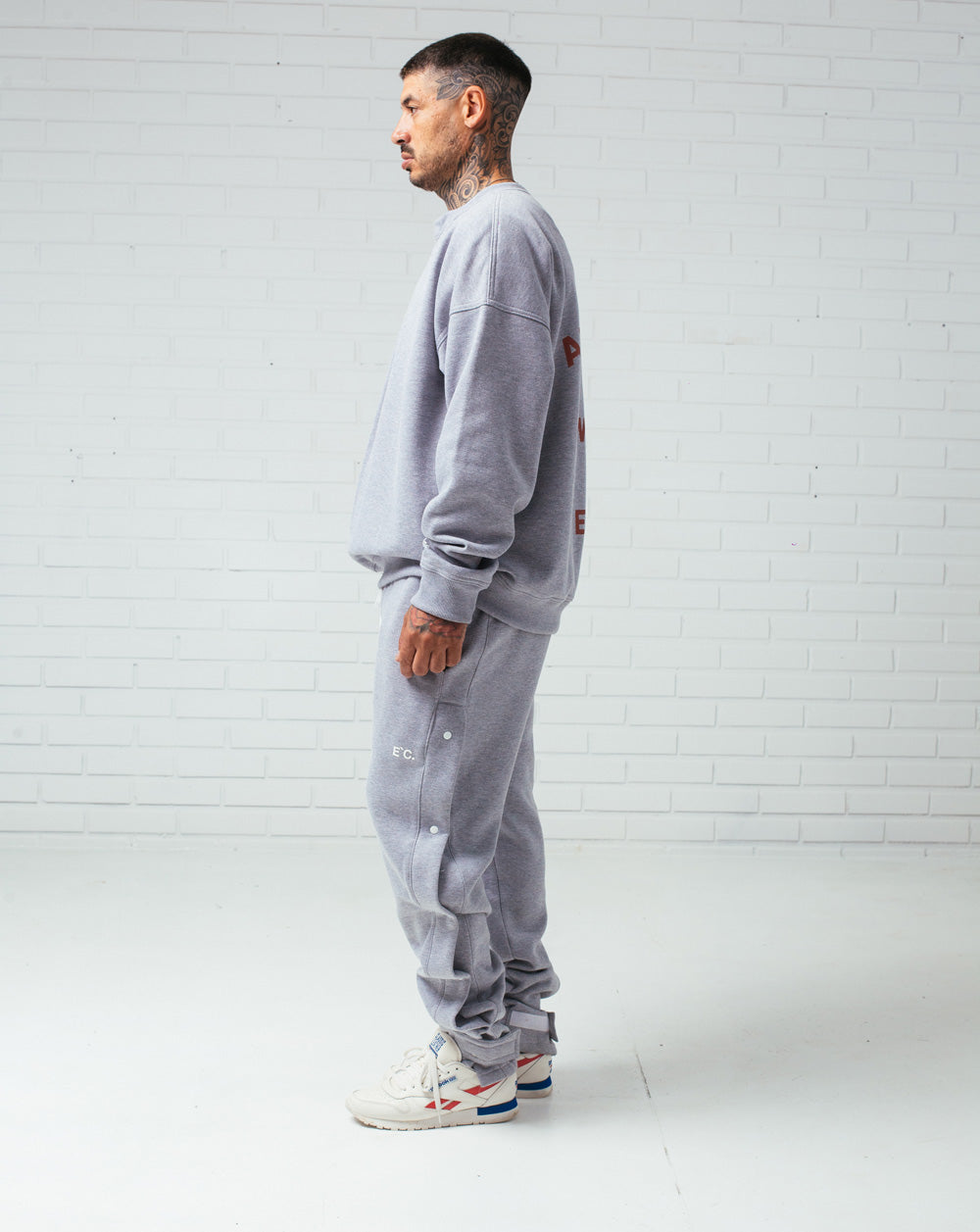 Button Sweatpants Gray