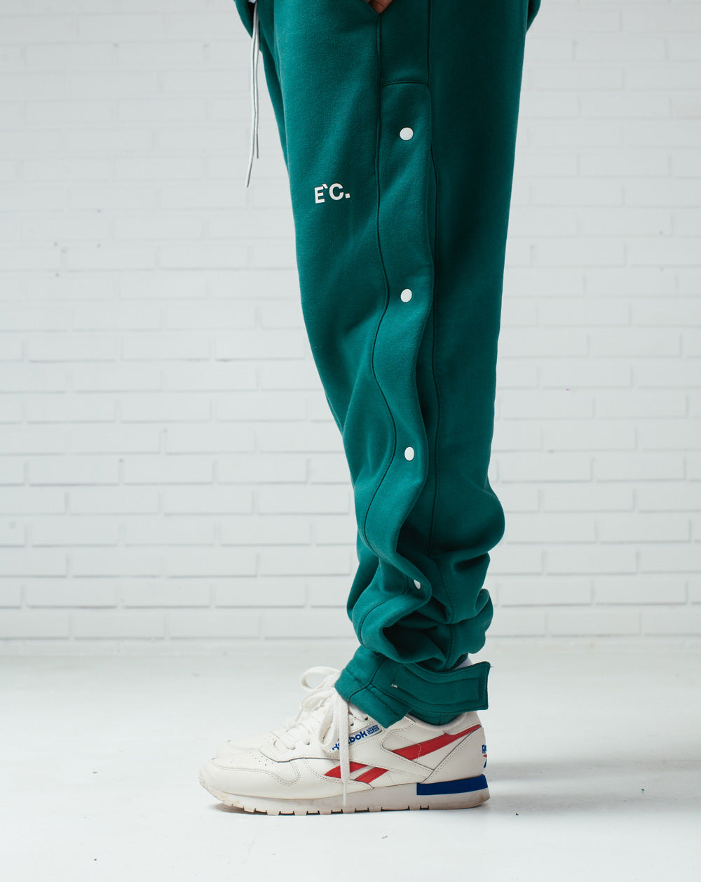 Button Sweatpants Green
