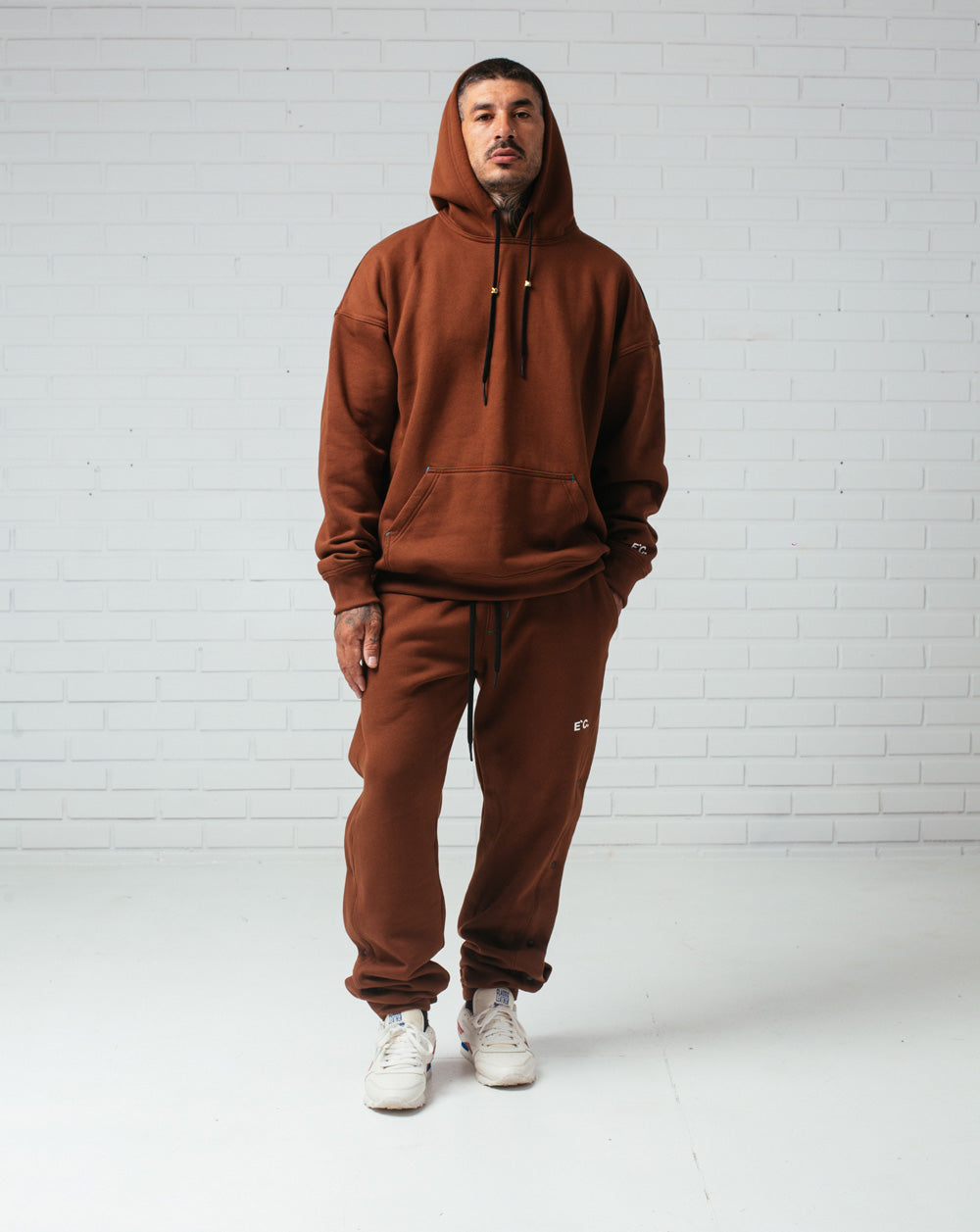 Button Sweatpants Brown