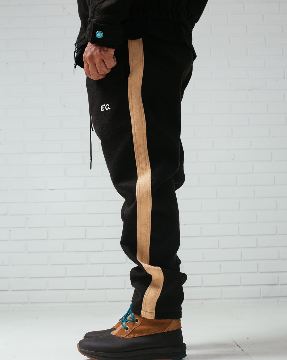 Wool Pants Black / Camel
