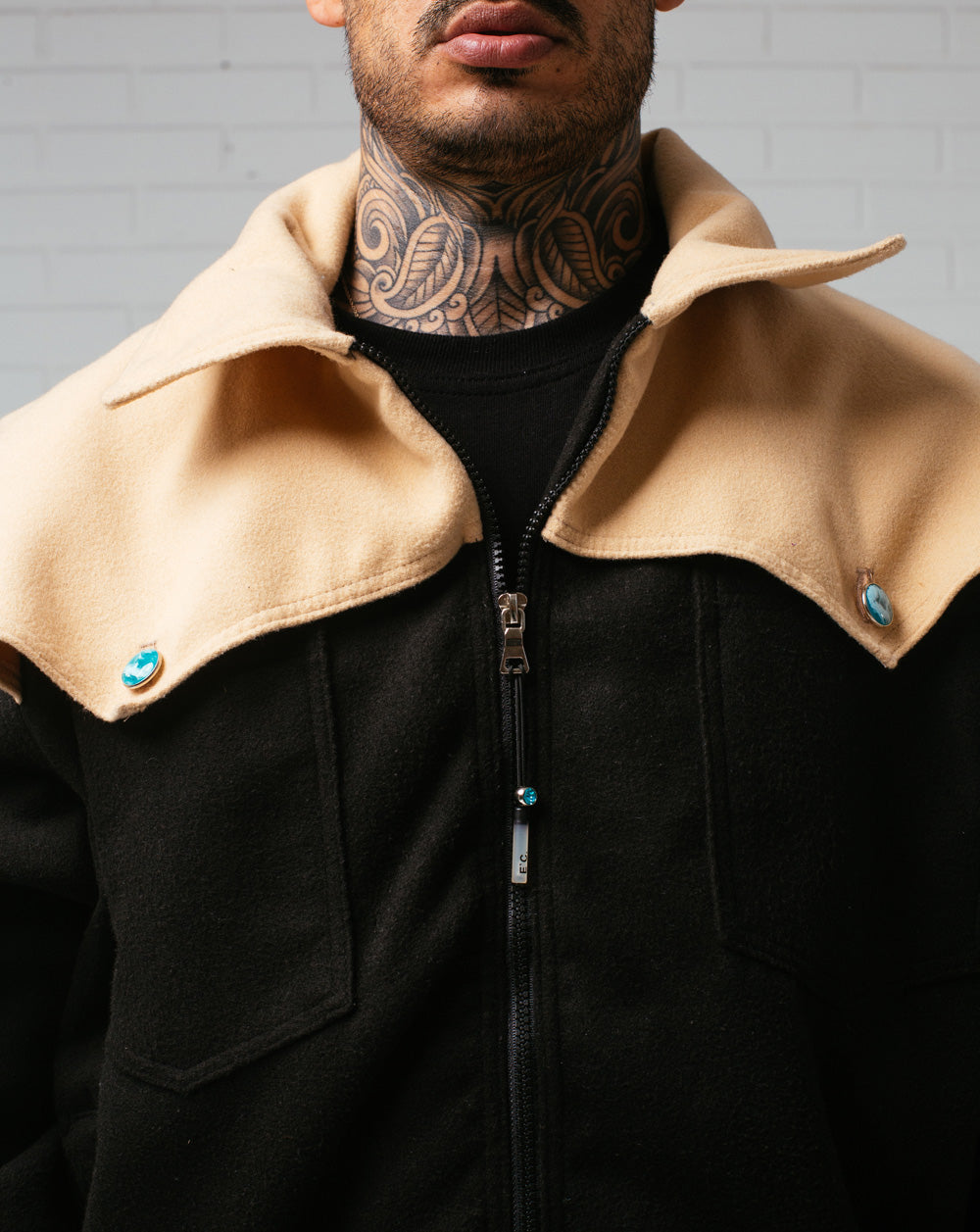 Jacket Yellowstone Black / Camel