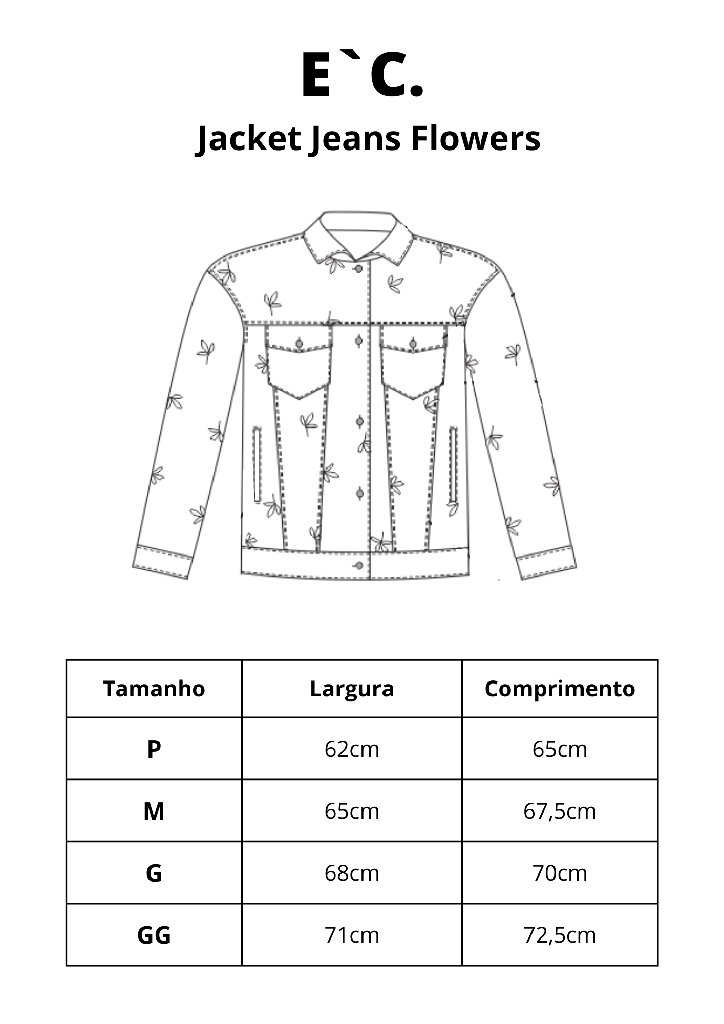 Jacket Jeans Flowers