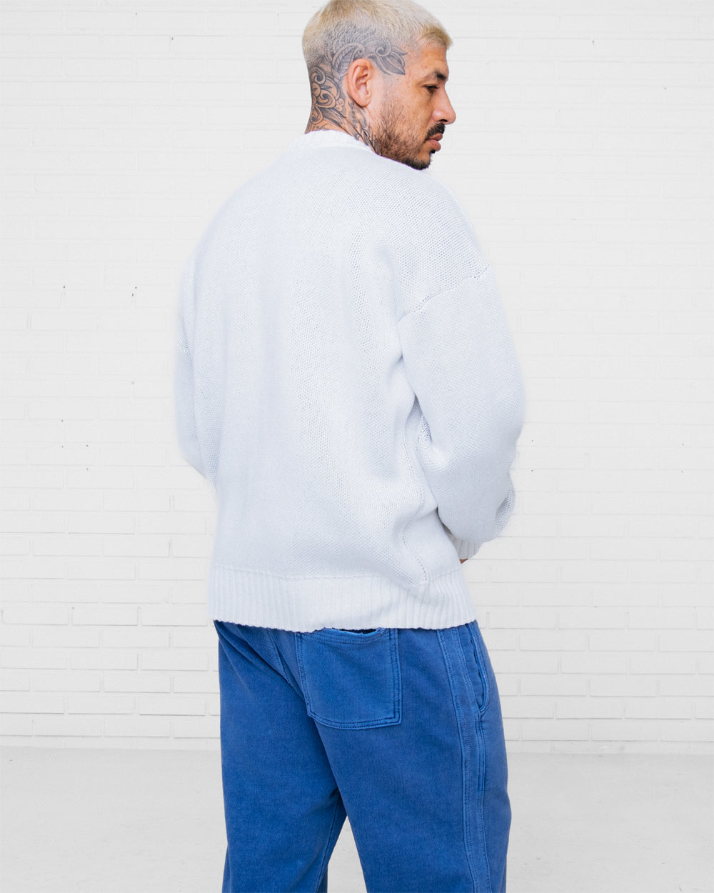 E`C. Knitted Sweater Off White