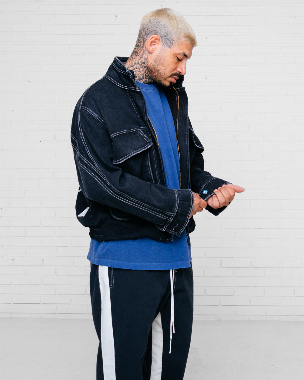 Trucker Jacket Washed Black