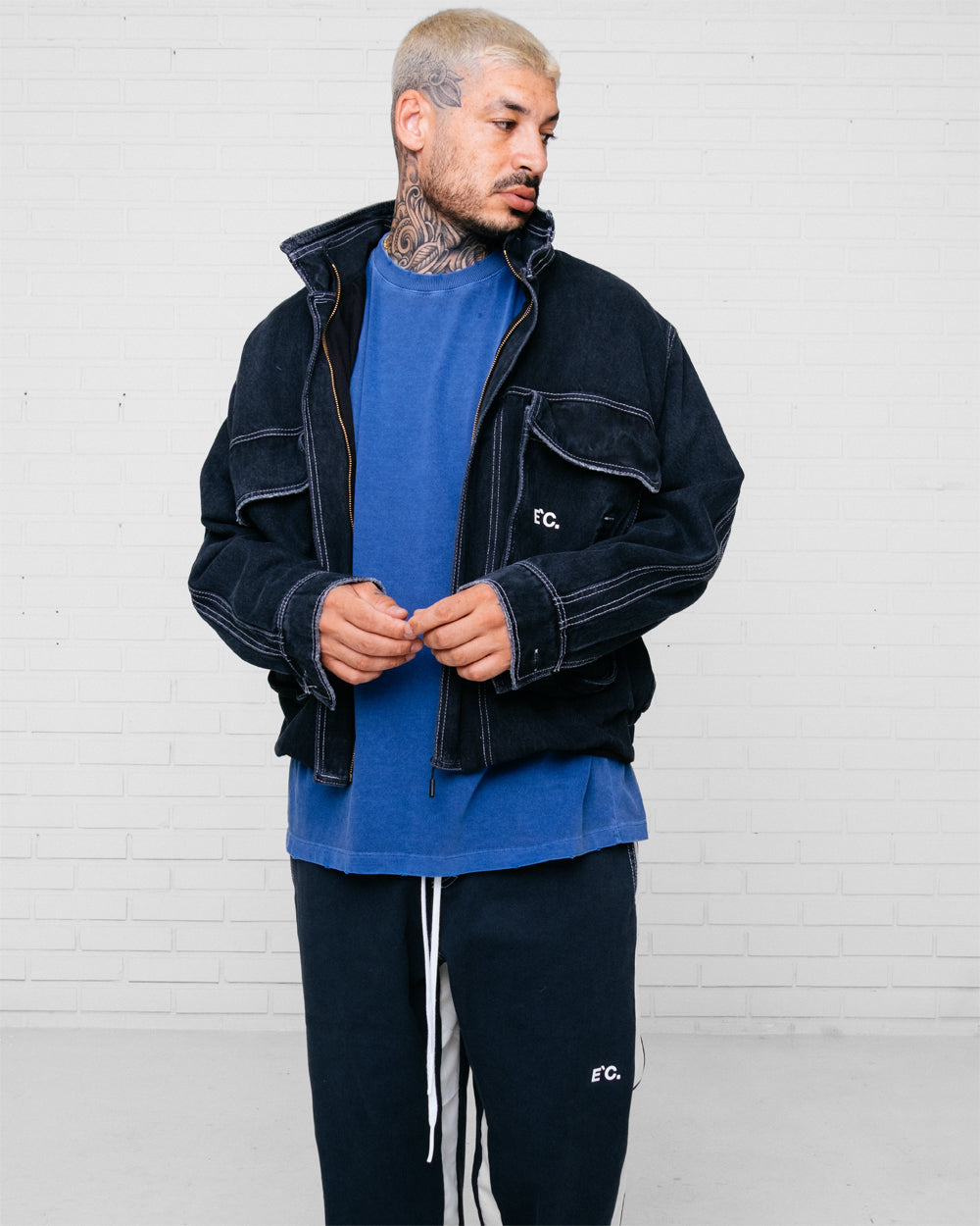 Trucker Jacket Washed Black