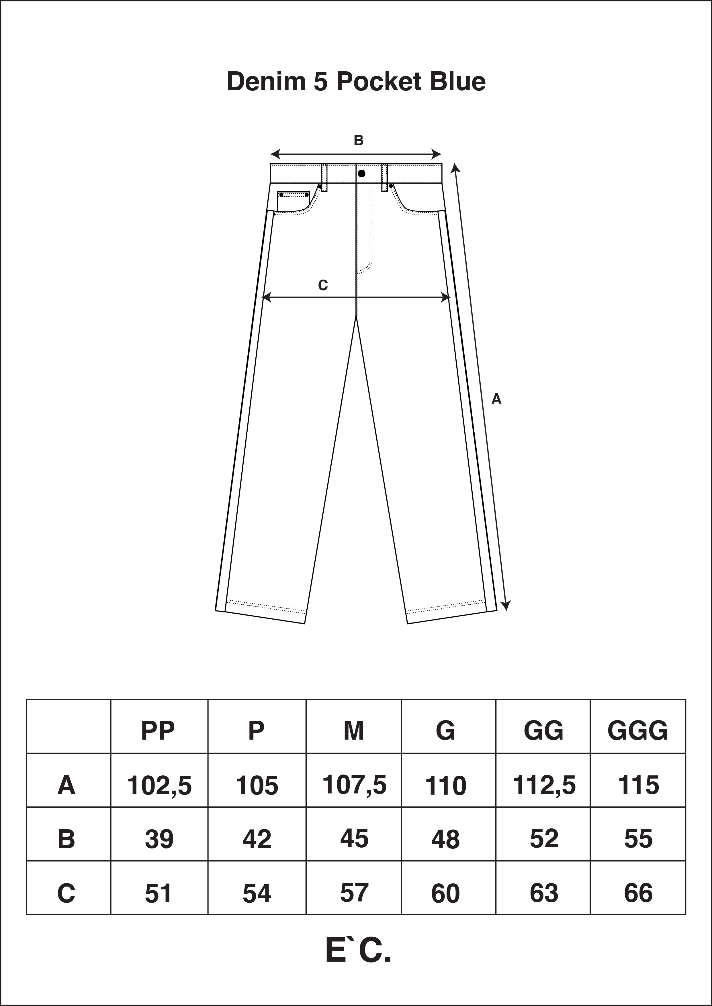 Denim 5 Pocket Blue
