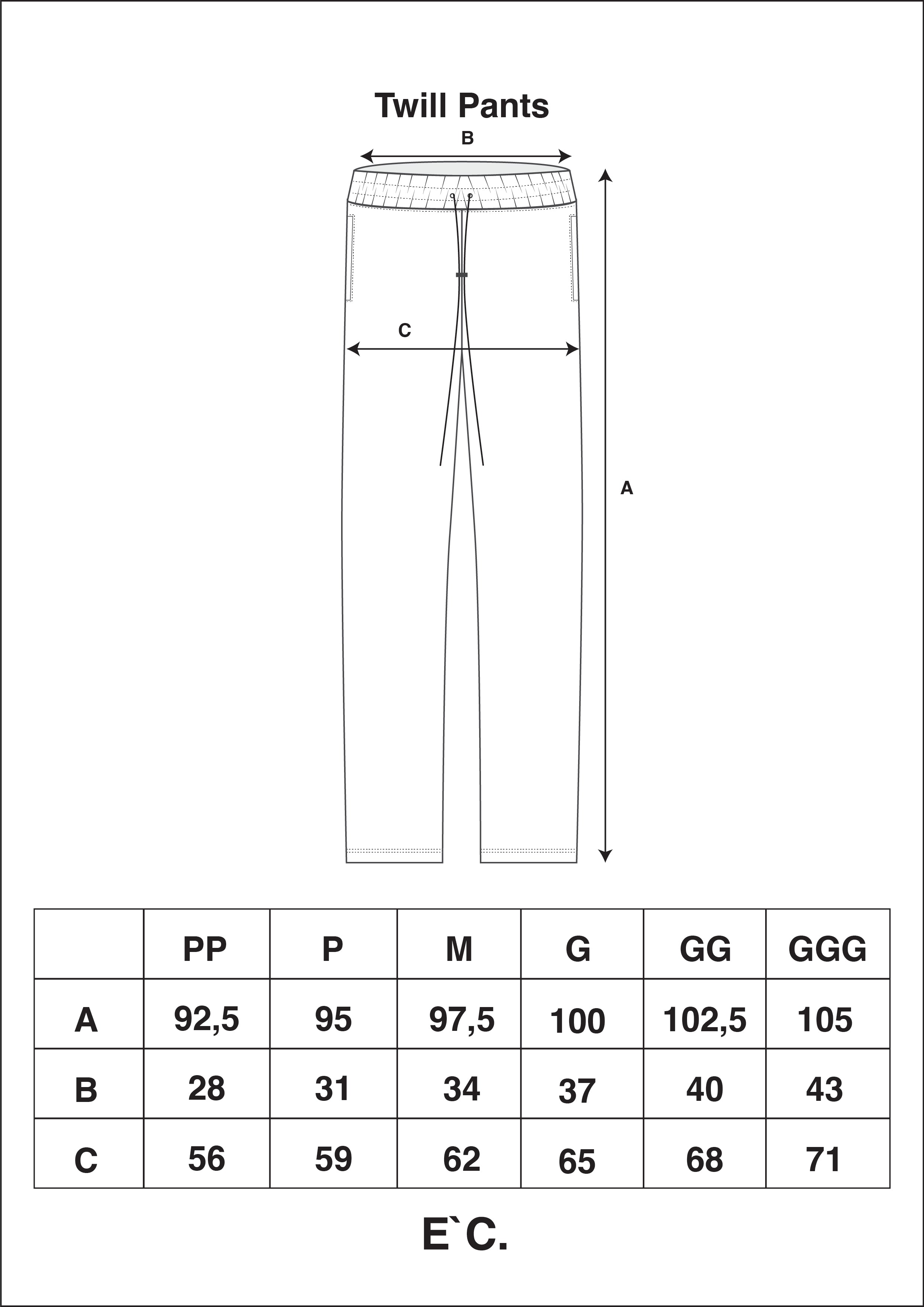 Twill Pants Striped Beige