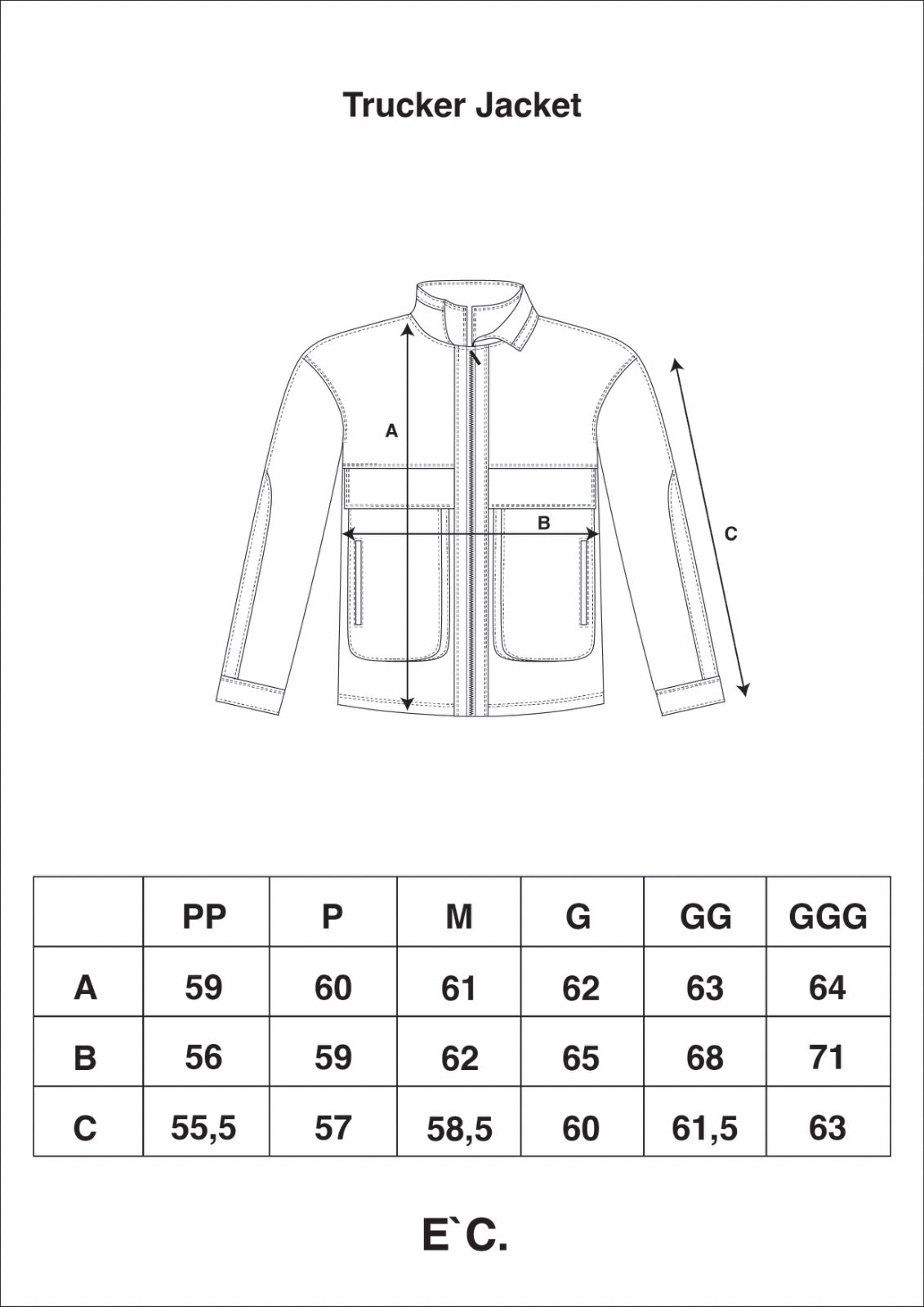 Trucker Jacket Striped BW