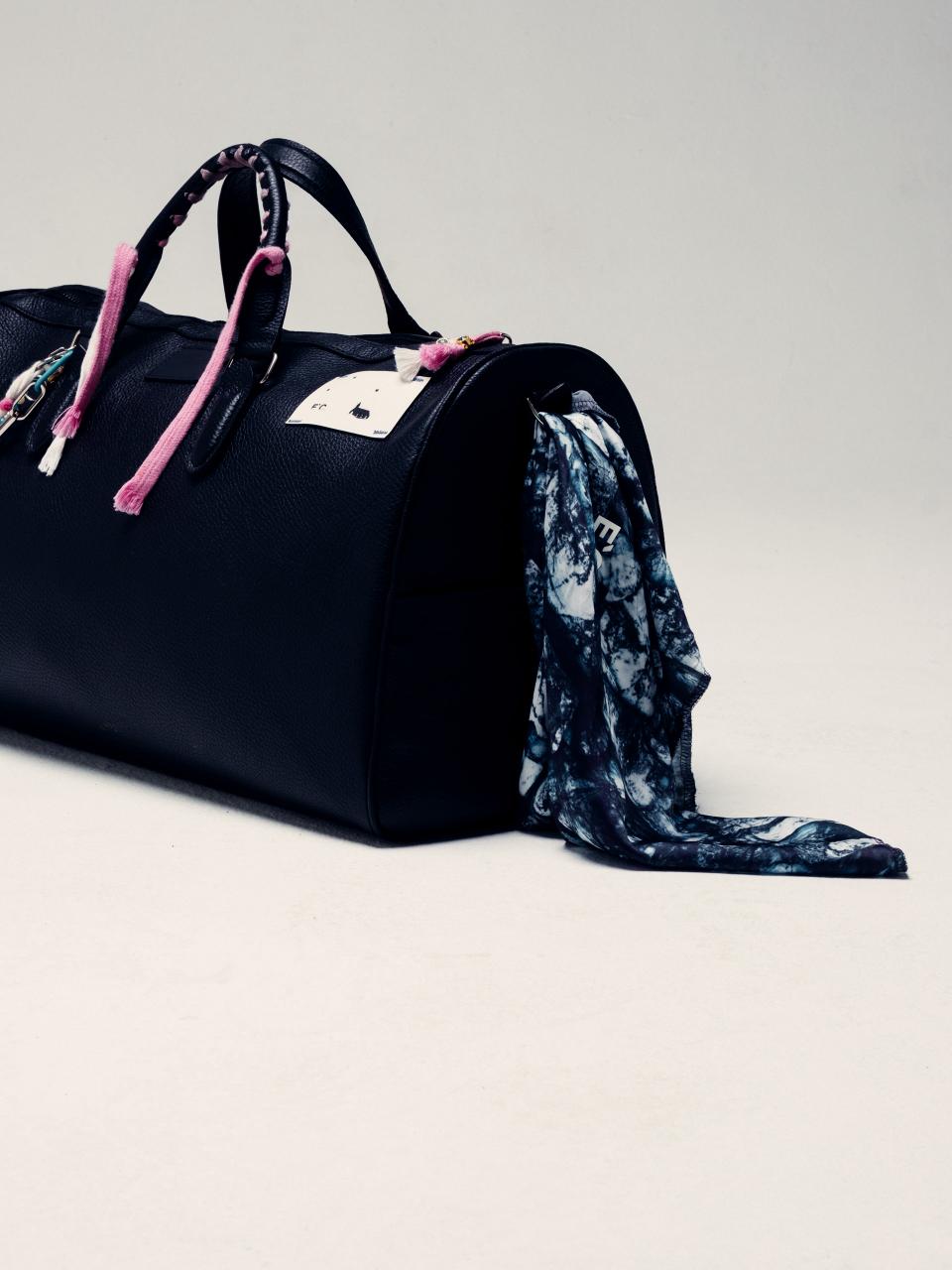 Leather Custom Bag E`C. Black