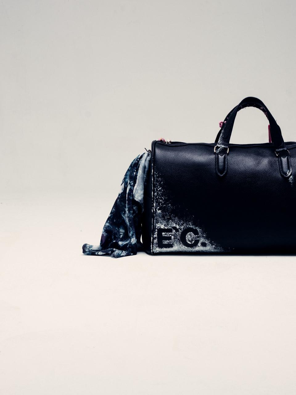 Leather Custom Bag E`C. Black