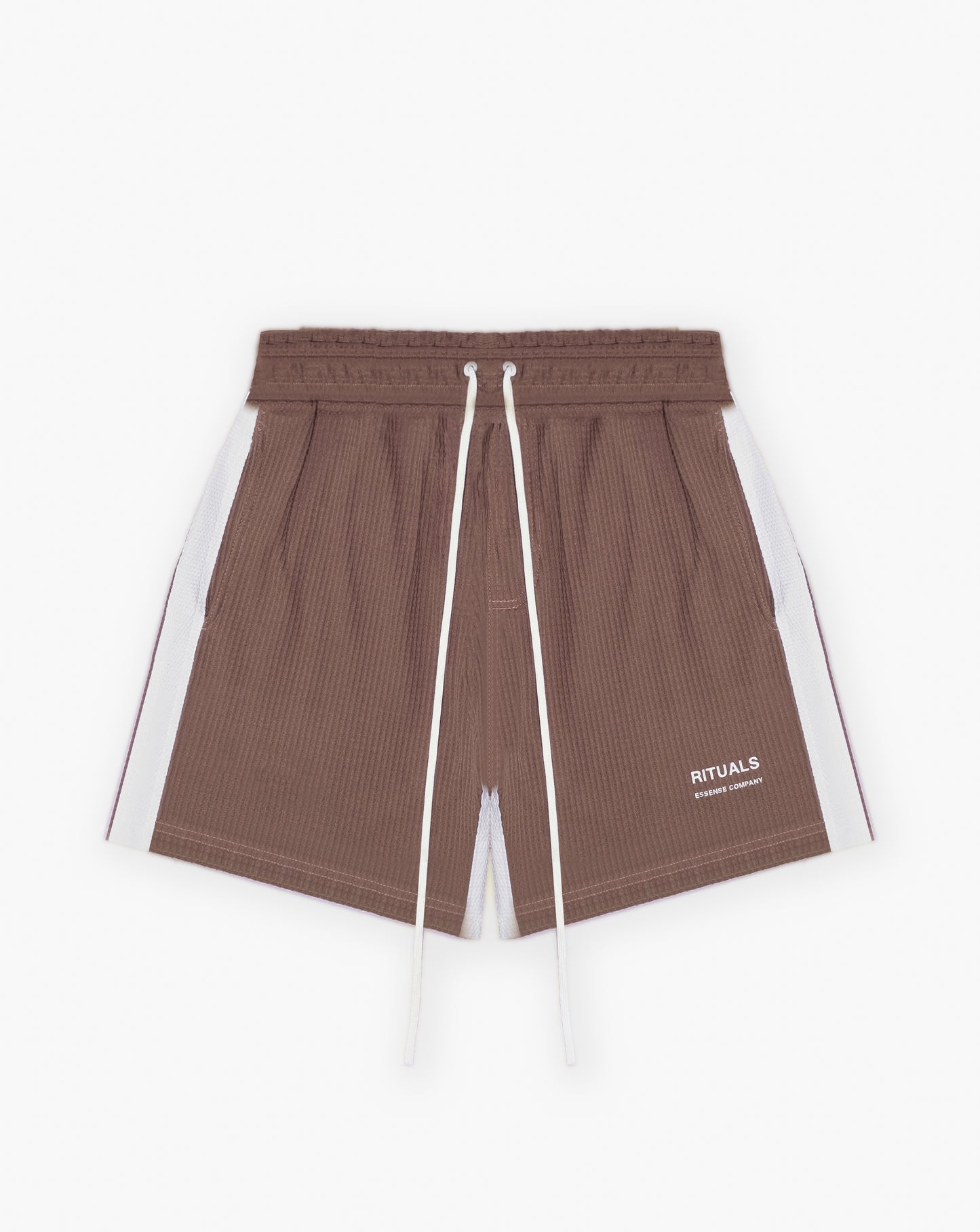 Shorts Rituals E`C. - Marrom/Branca