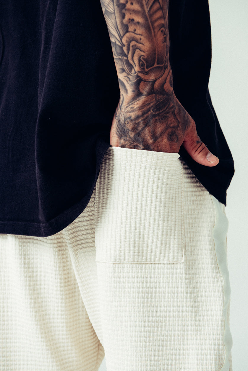 Waffle Pants Off White