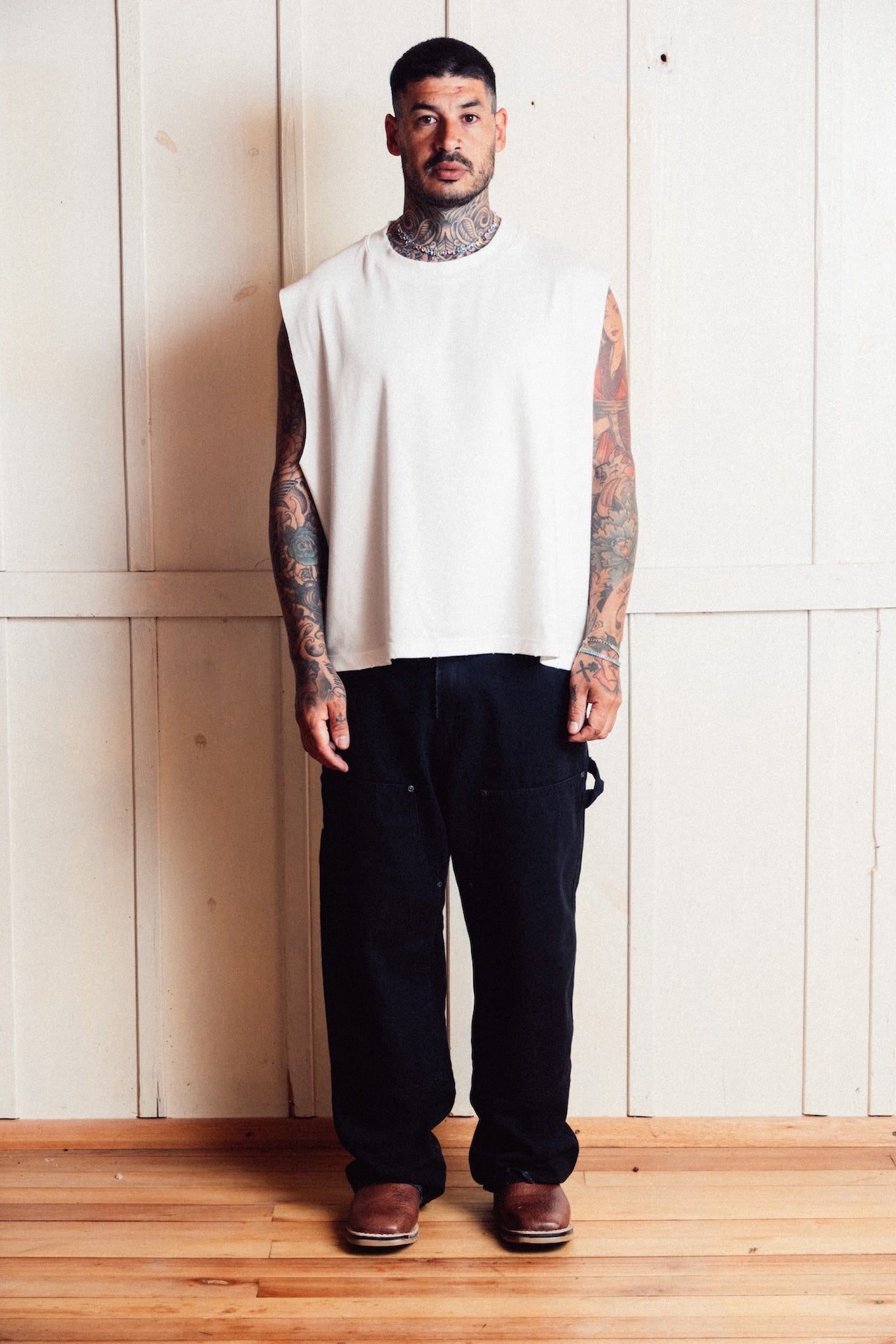 Muscle Tank American Cowboys E`C. Off White