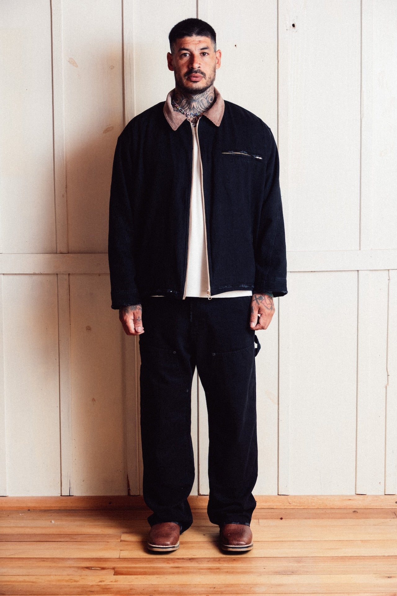 Double Face Jacket Cowboys E`C. Black