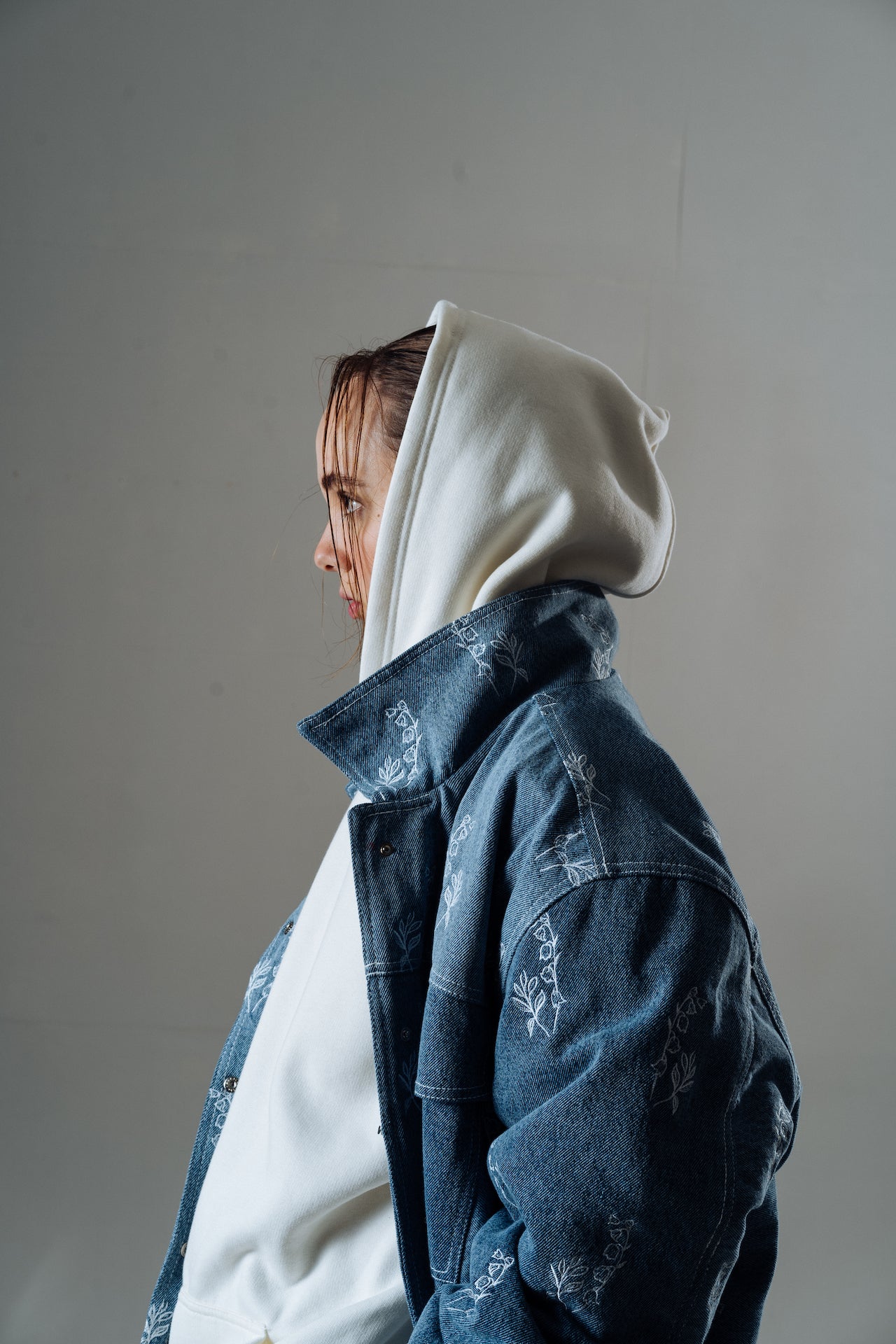 Jacket Jeans Flowers