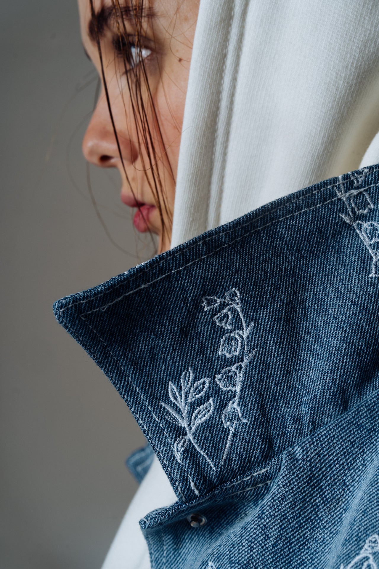 Jacket Jeans Flowers