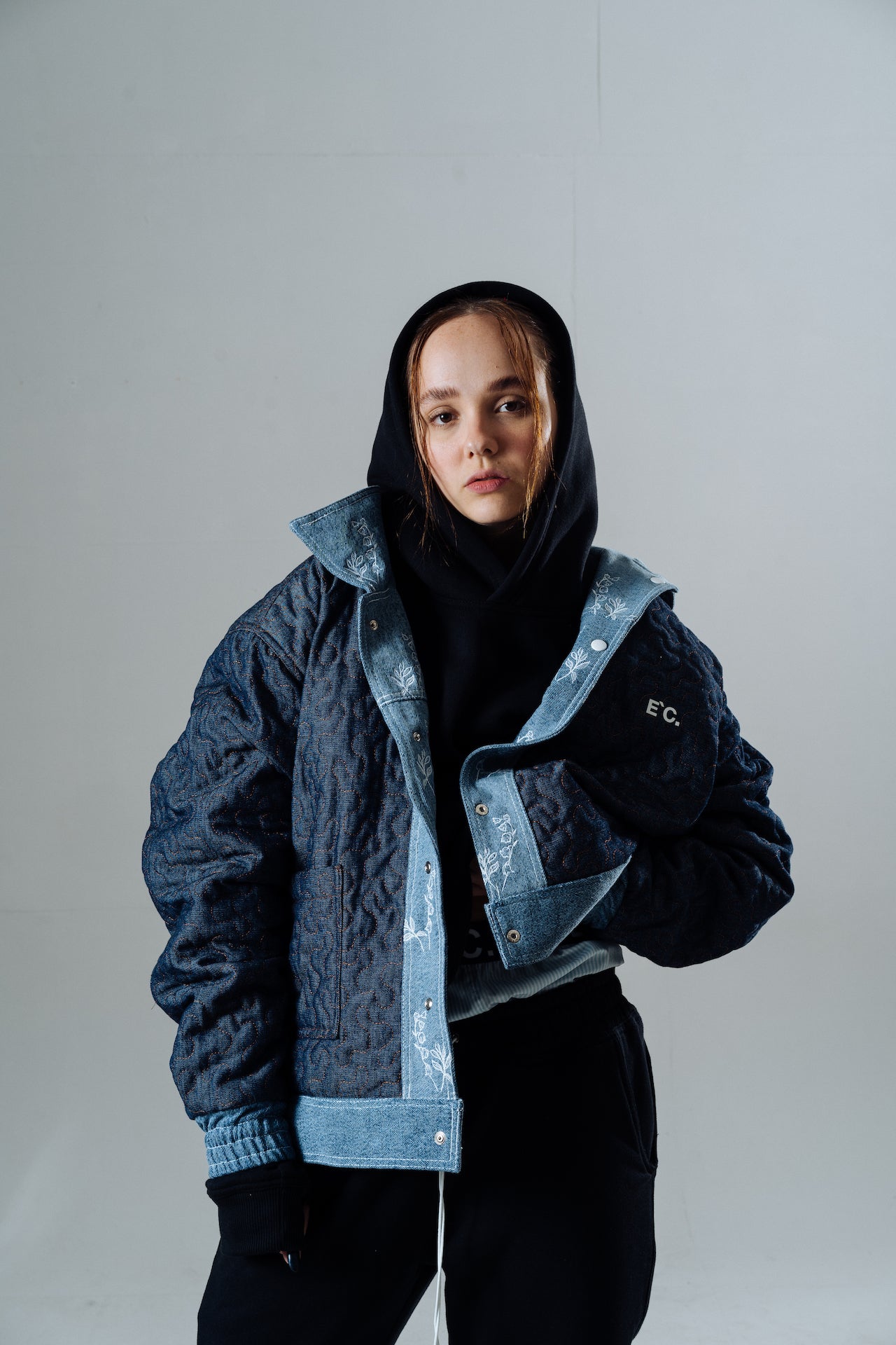 Jacket Jeans Flowers