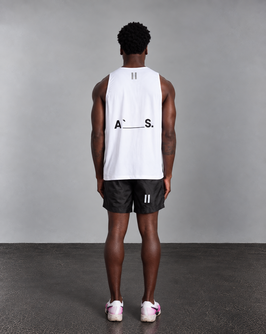 Athletic Tank Top White