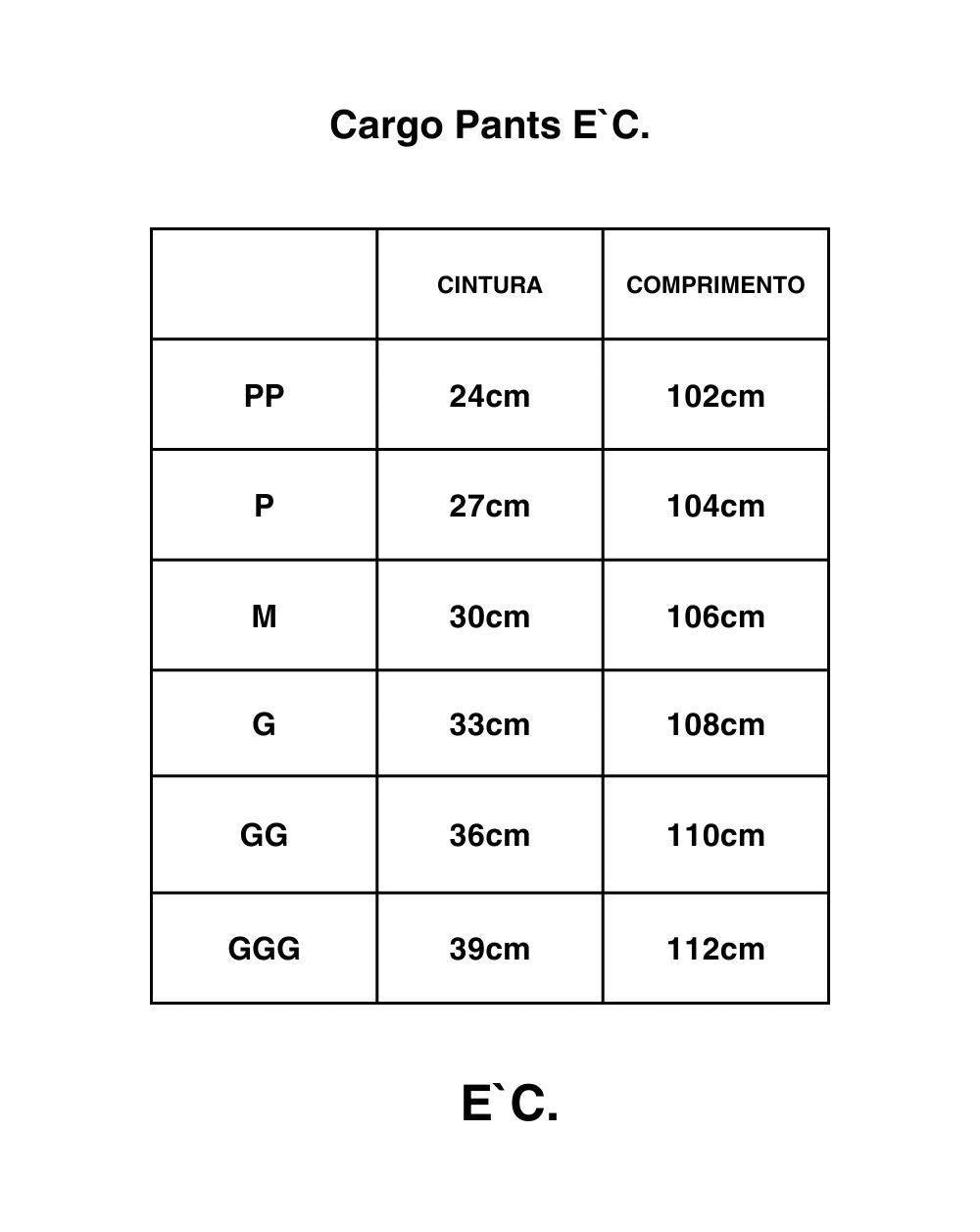 Calça Cargo E`C. - Off White