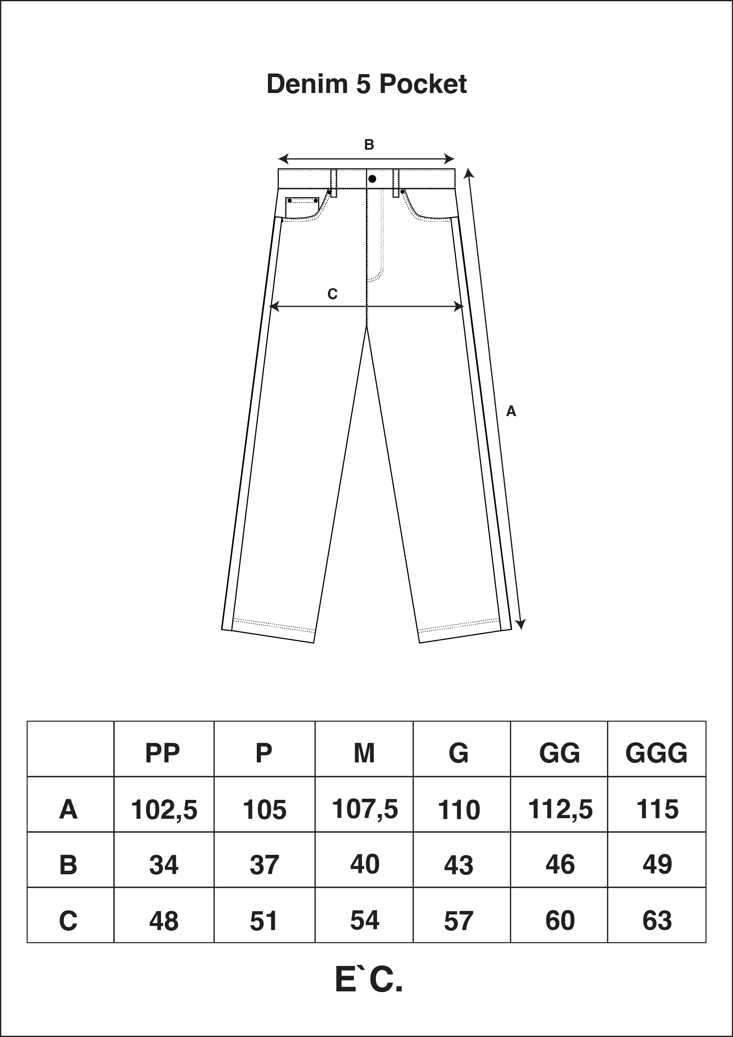 Denim 5 Pocket Light Blue