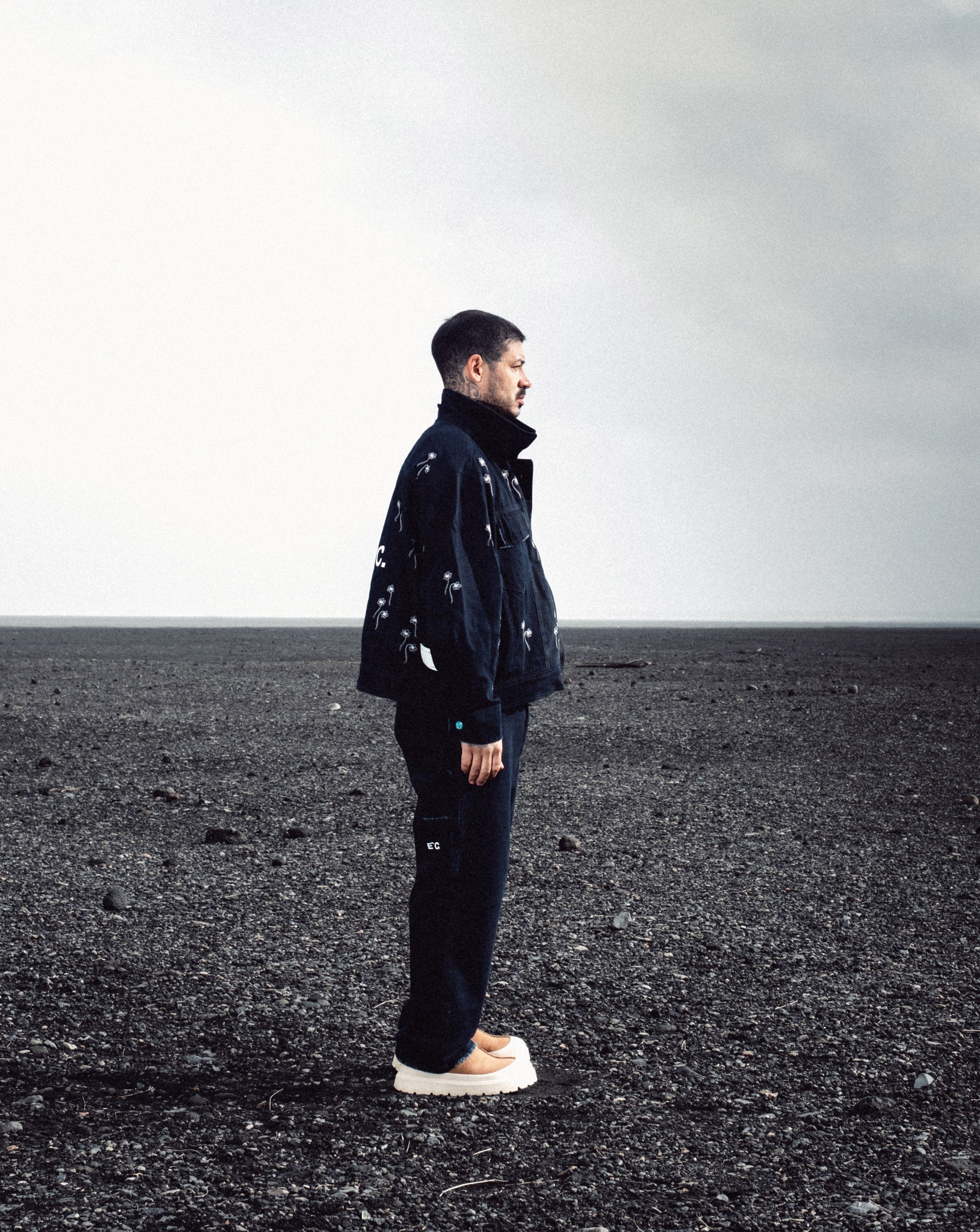 Flowers Jacket E`C. Black