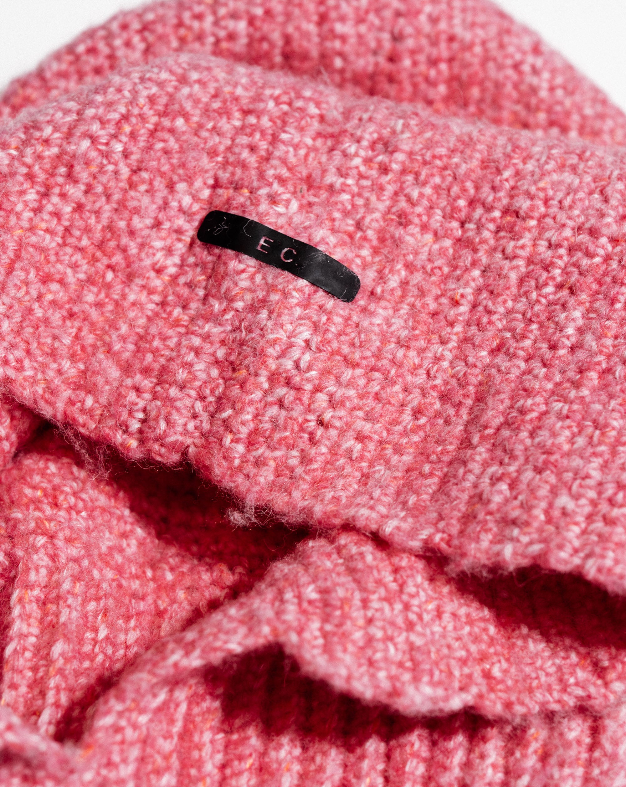 Crochet Face Mask E`C. Pink
