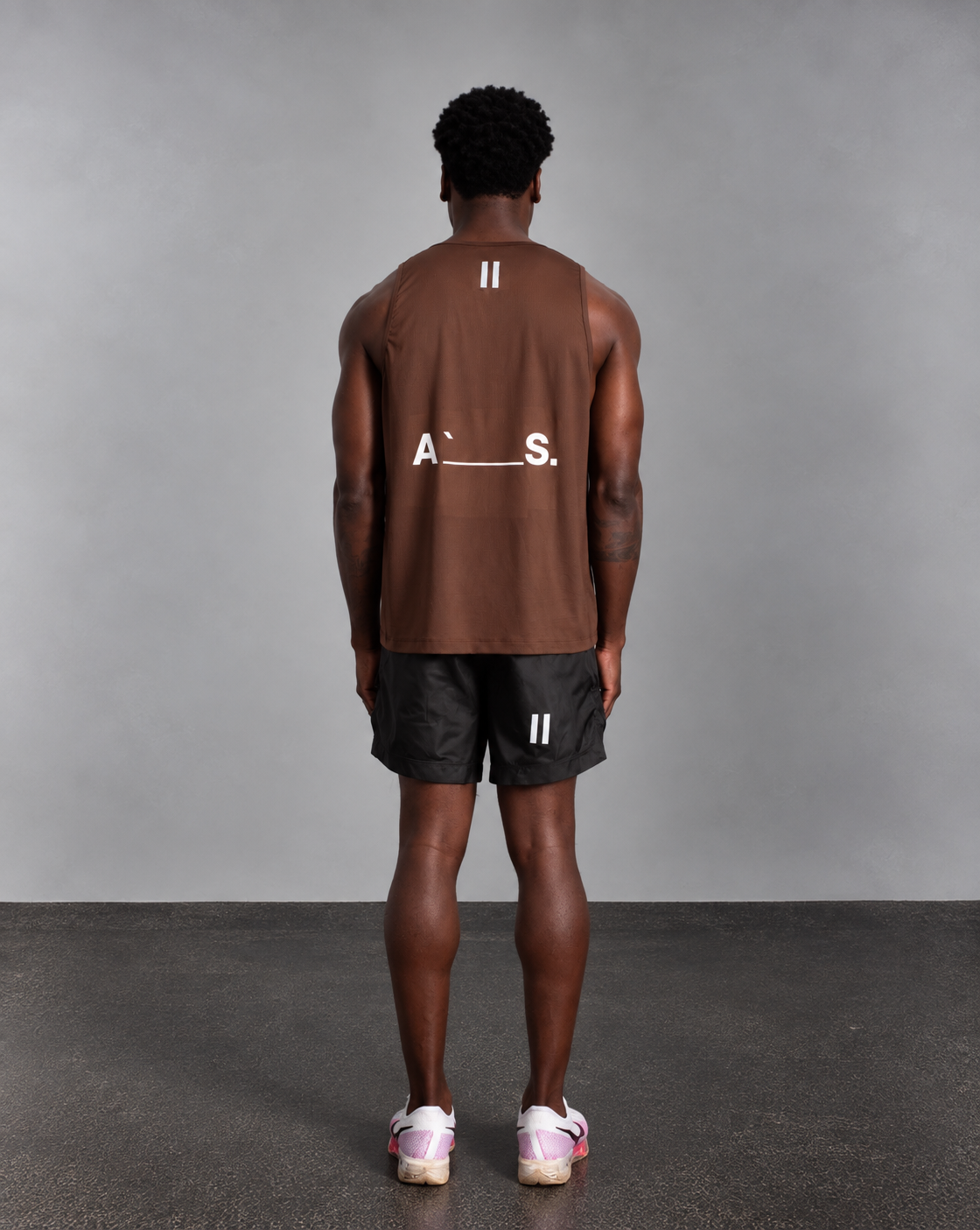 Athletic Tank Top Brown