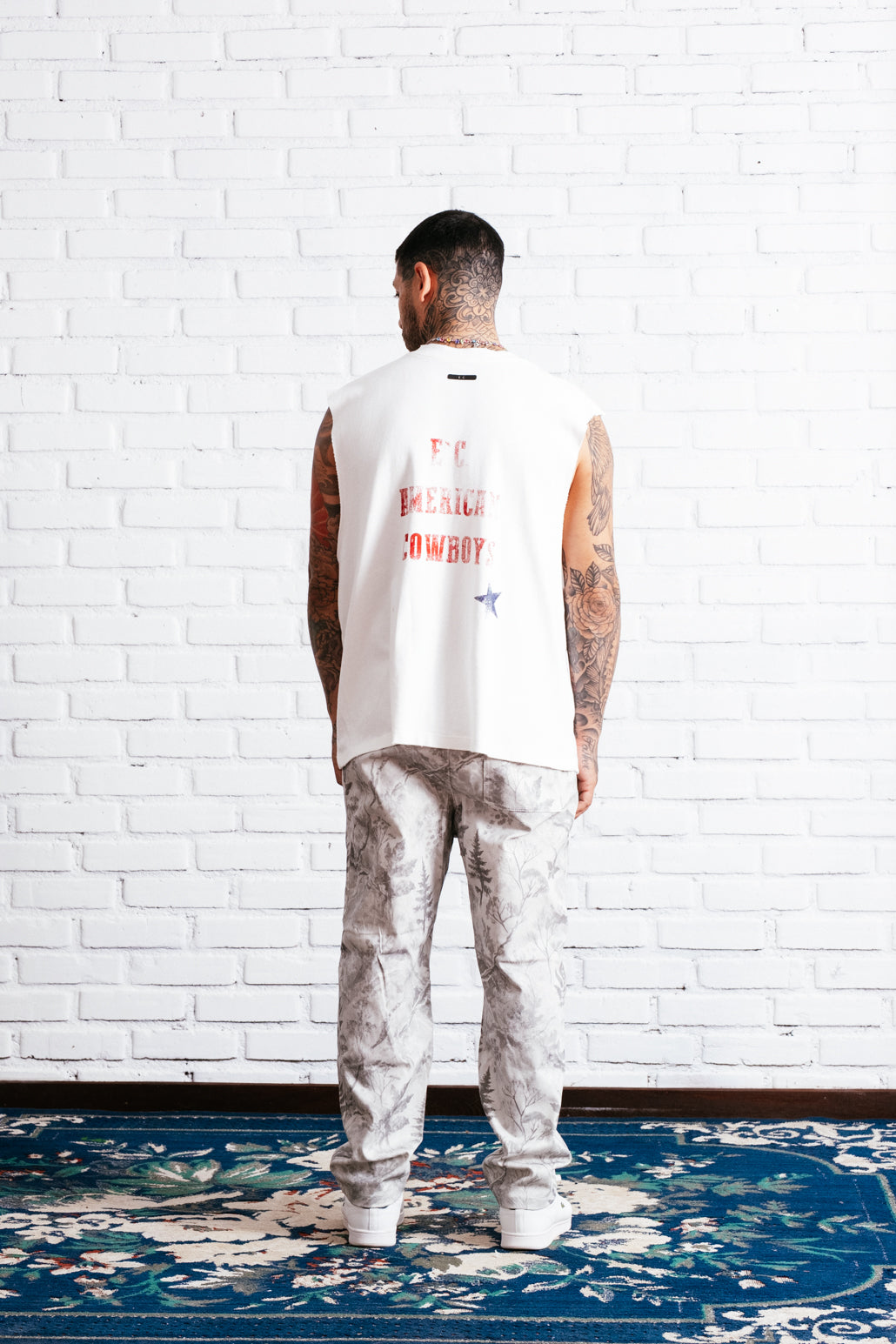 Muscle Tank American Cowboys E`C. Off White