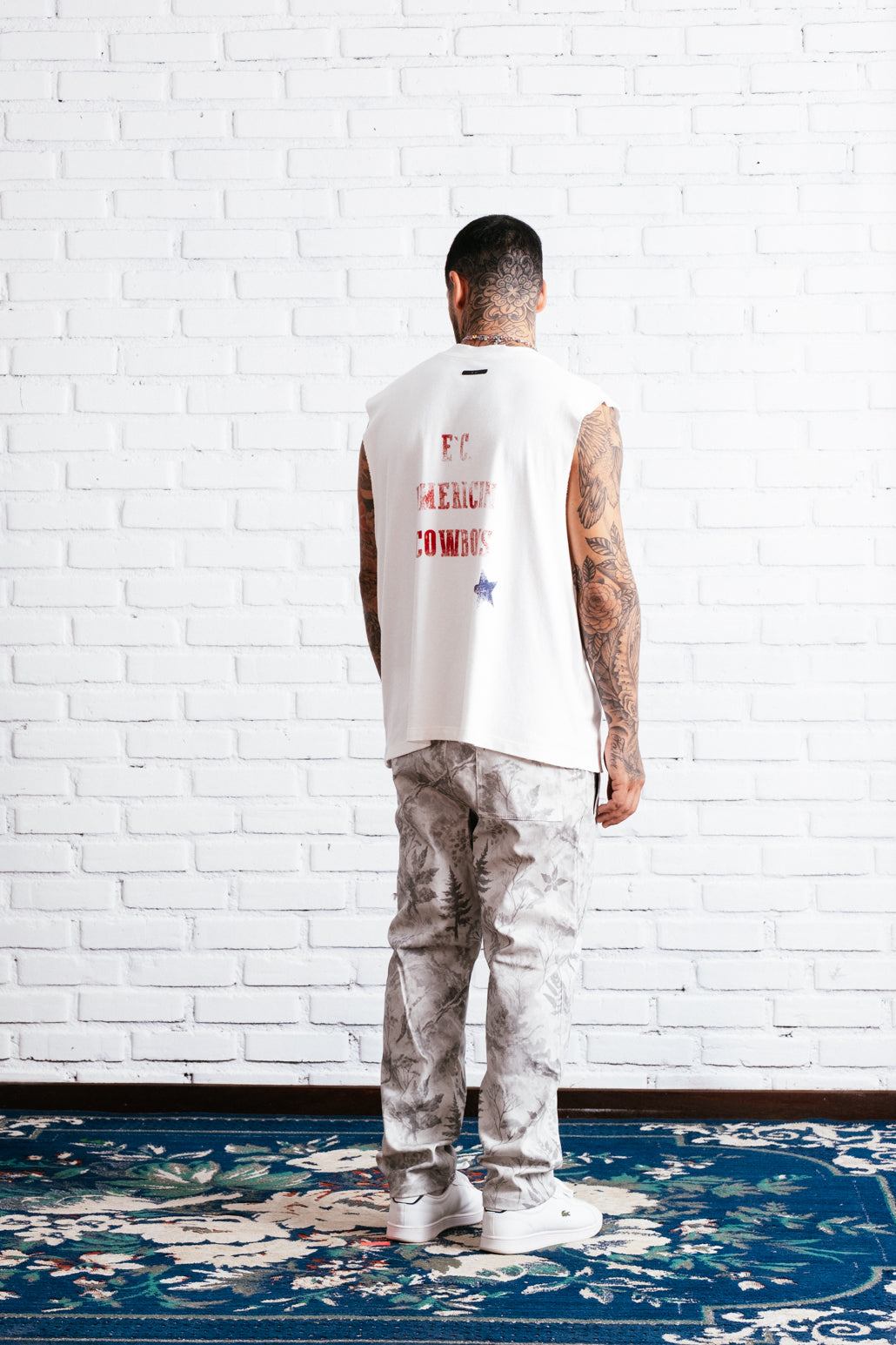 Muscle Tank American Cowboys E`C. Off White