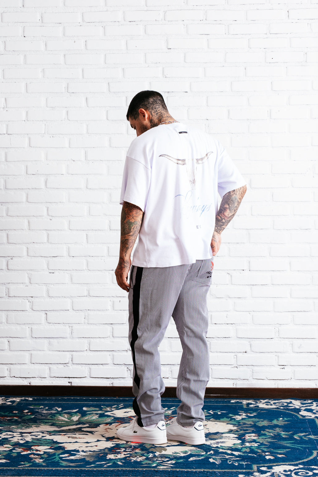 Twill Pants Striped BW