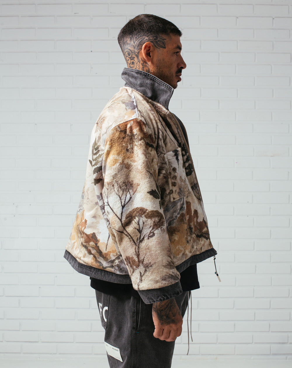 Double Face Jacket Gray / Camo